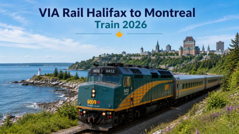 VIA Rail Halifax to Montreal Train 2026