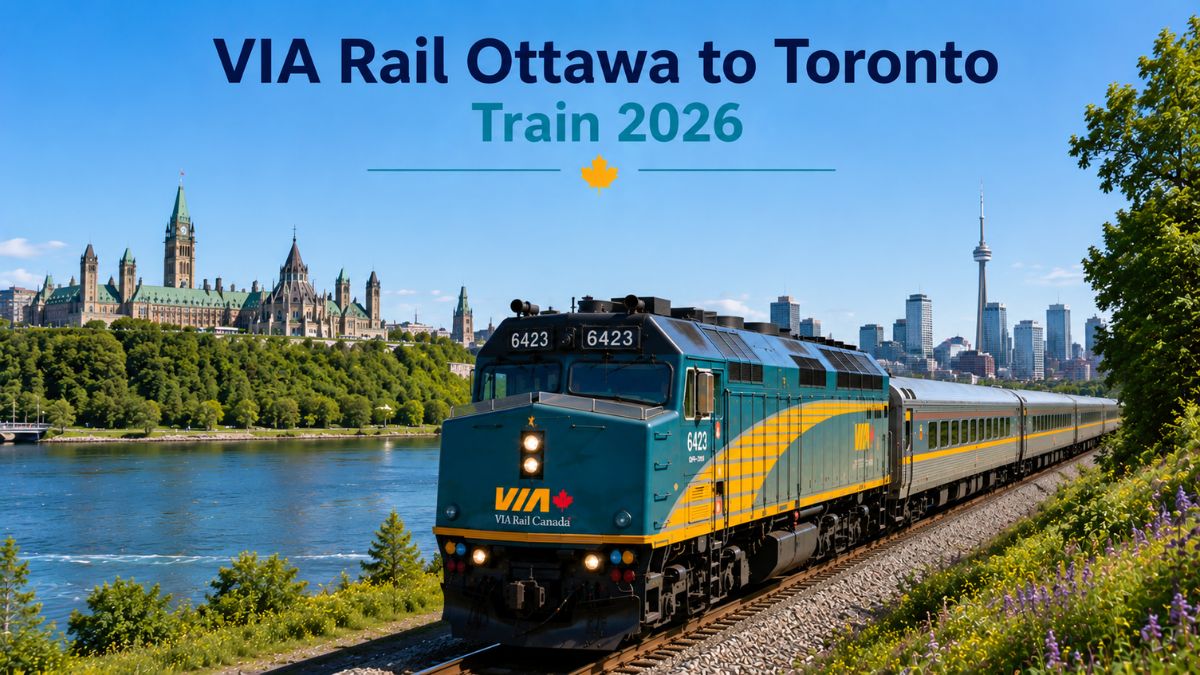 VIA Rail Ottawa to Toronto Train 2026