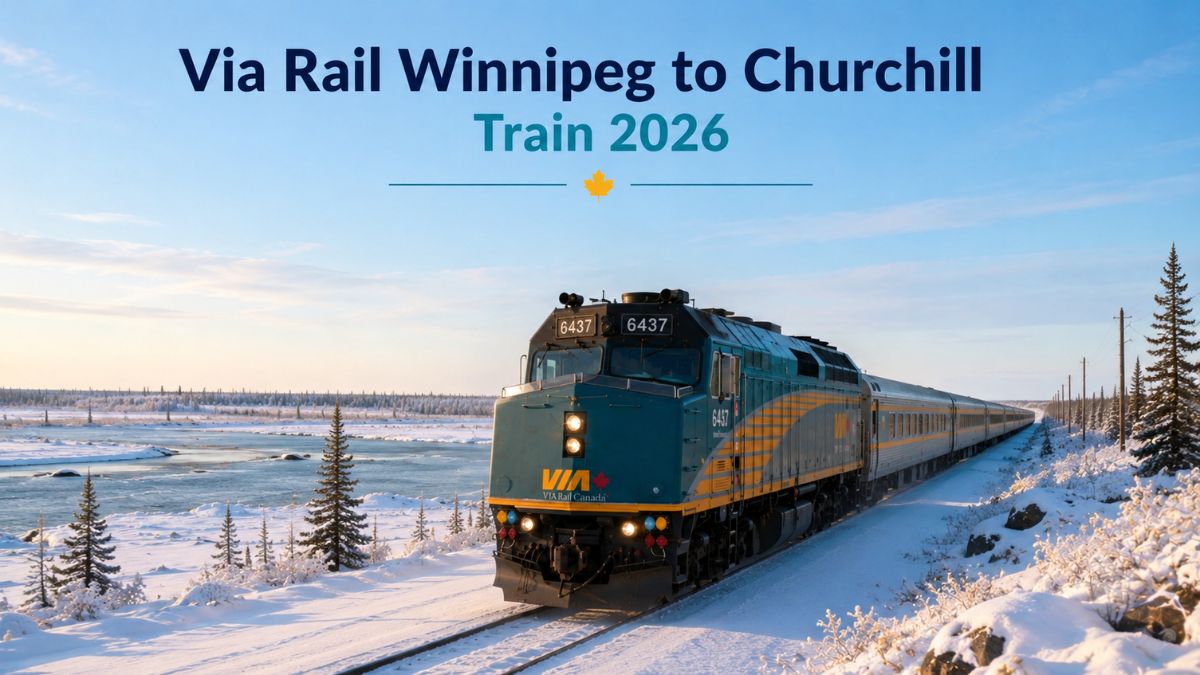 Via Rail Winnipeg to Churchill Train 2026