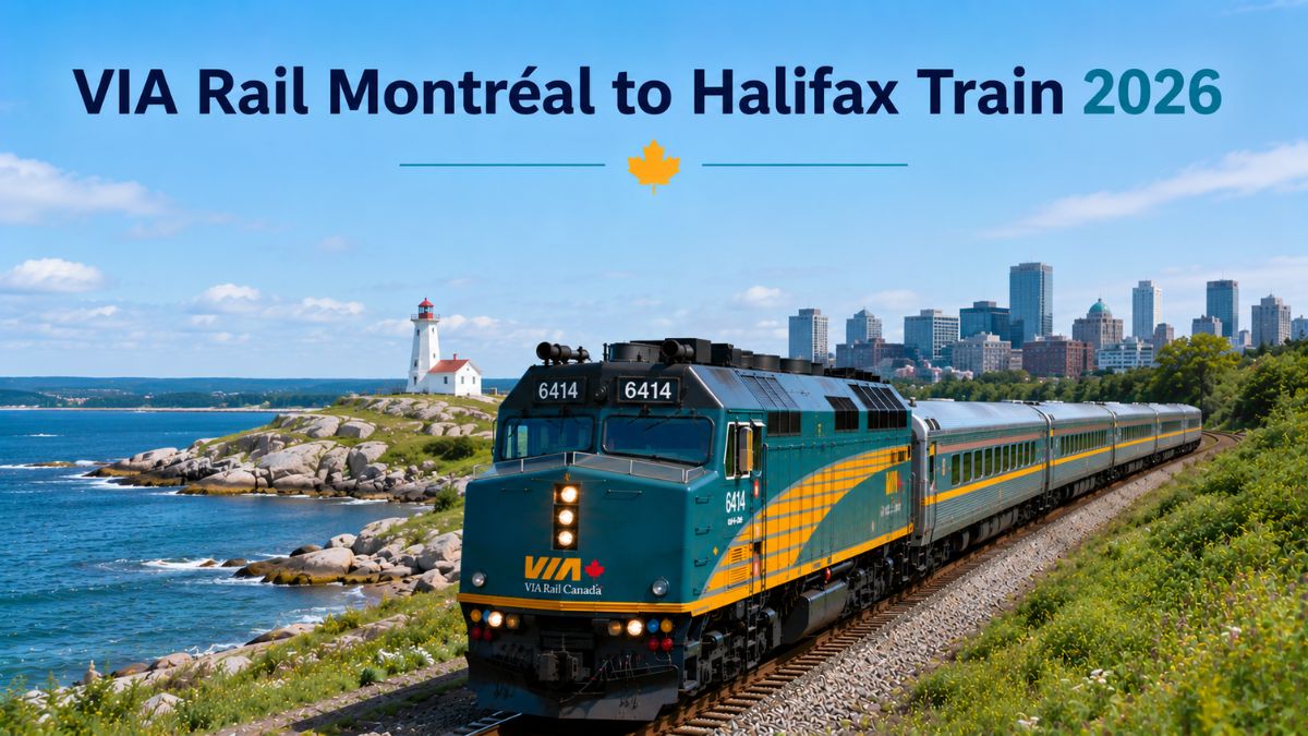 VIA Rail Montréal to Halifax Train 2026