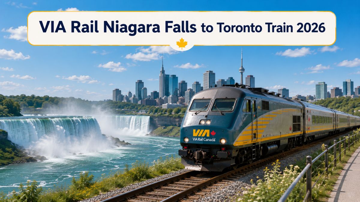 VIA Rail Niagara Falls to Toronto Train 2026