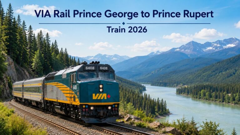 VIA Rail Prince George to Prince Rupert Train 2026
