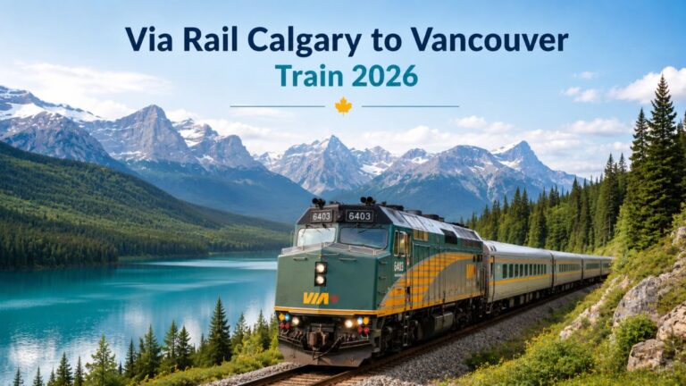 Via Rail Calgary to Vancouver Train 2026