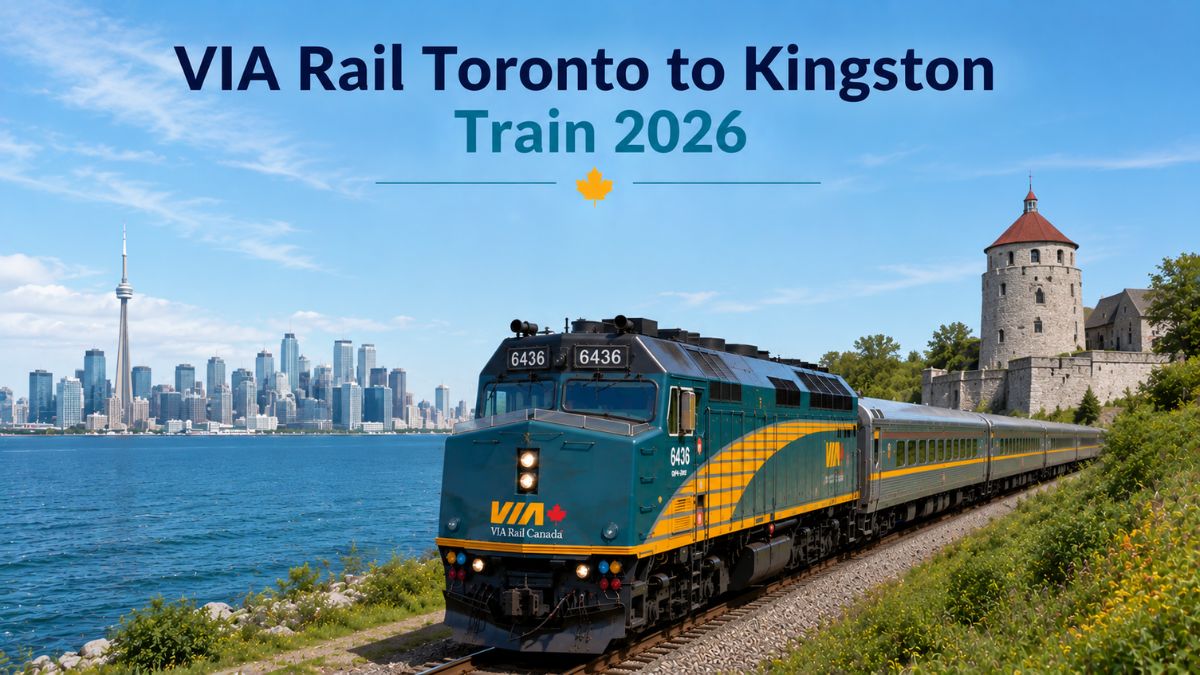 Via Rail Toronto to Kingston Train 2026