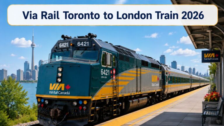 Via Rail Toronto to London Train 2026