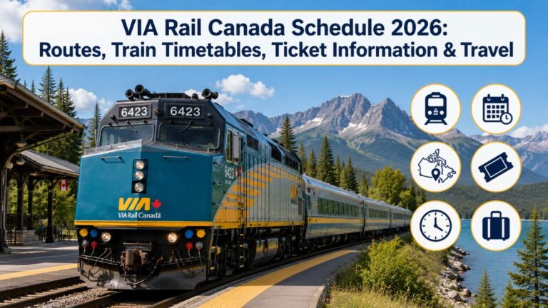 VIA Rail Canada Schedule 2026