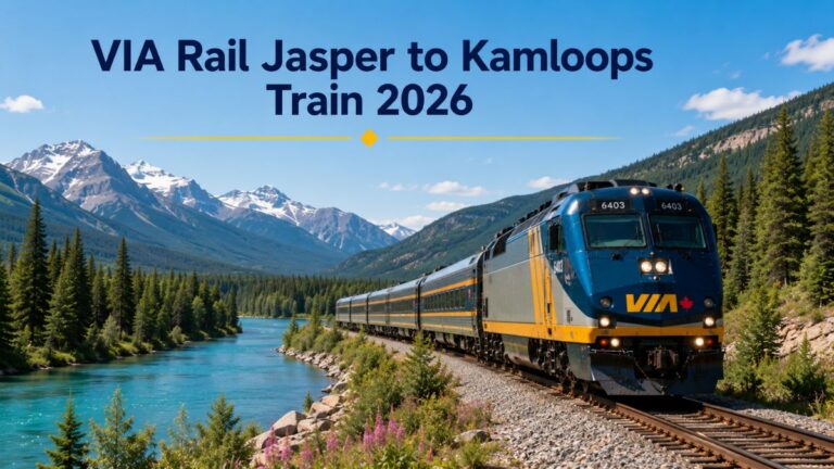VIA Rail Jasper to Kamloops Train 2026