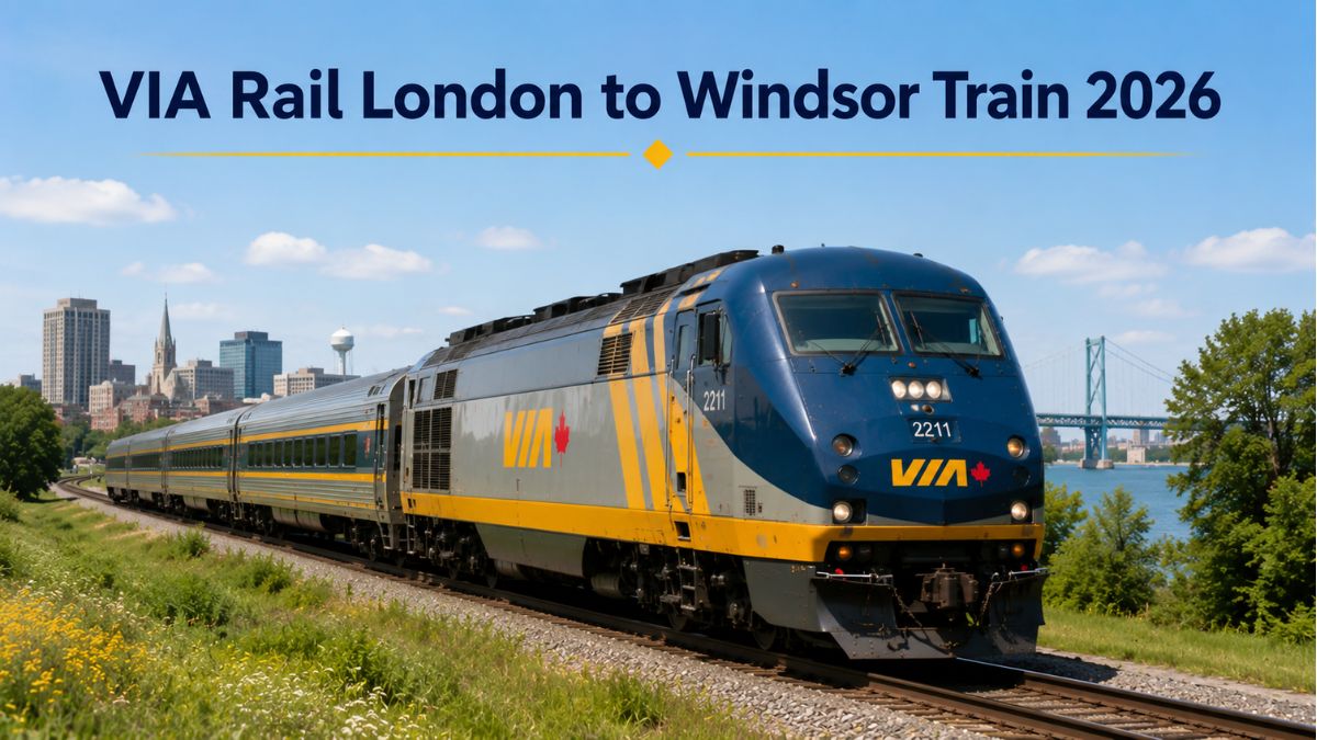 VIA Rail London to Windsor Train 2026