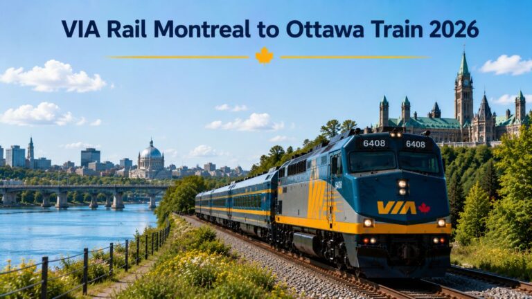 VIA Rail Montreal to Ottawa Train 2026