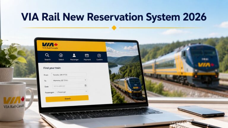 VIA Rail New Reservation System 2026
