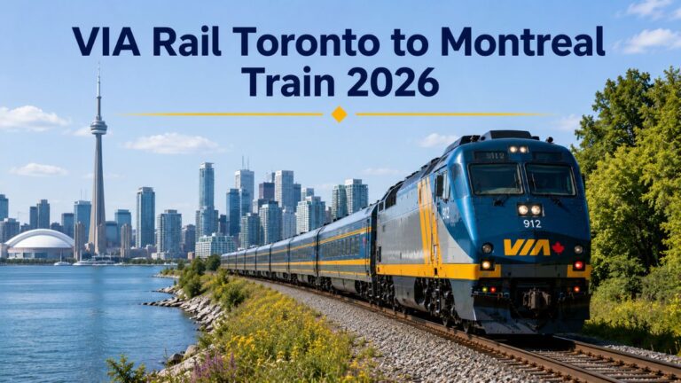 VIA Rail Toronto to Montreal Train 2026