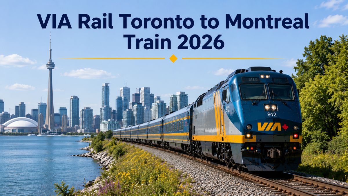 VIA Rail Toronto to Montreal Train 2026