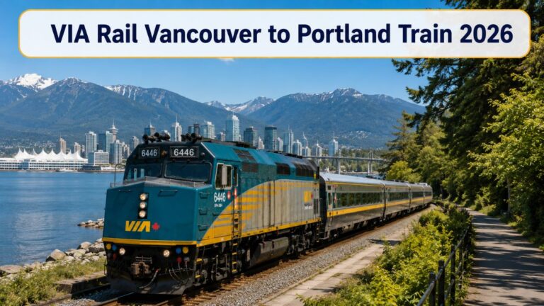 VIA Rail Vancouver to Portland Train 2026