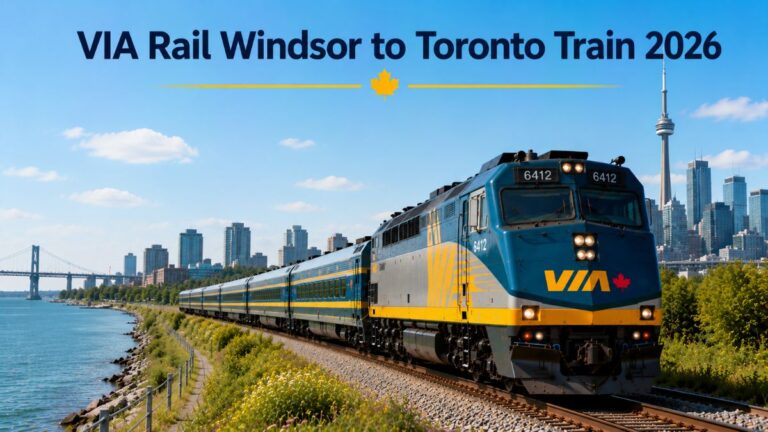 VIA Rail Windsor to Toronto Train 2026