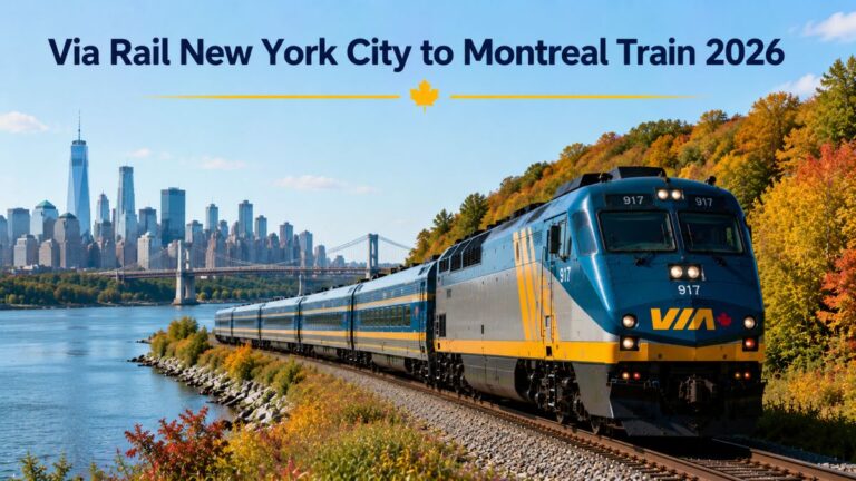 Via Rail New York City to Montreal Train 2026