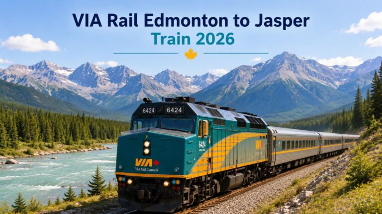 VIA Rail Edmonton to Jasper Train 2026