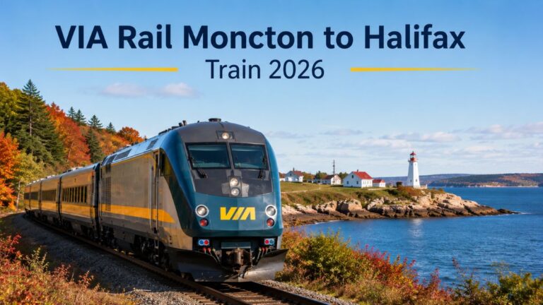 VIA Rail Moncton to Halifax Train 2026