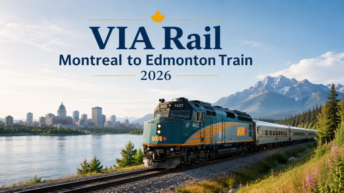 VIA Rail Montreal to Edmonton Train 2026