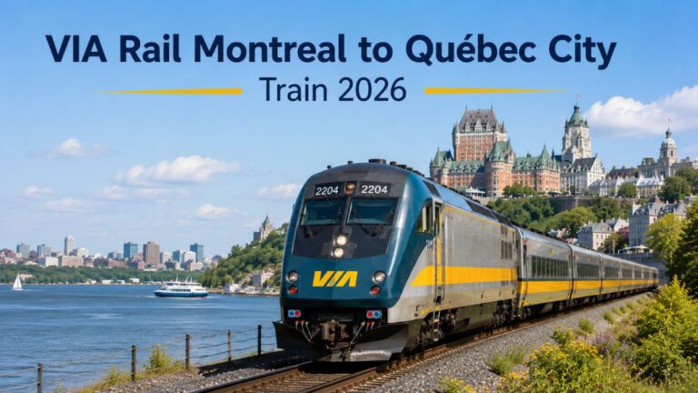 VIA Rail Montreal to Québec City Train 2026