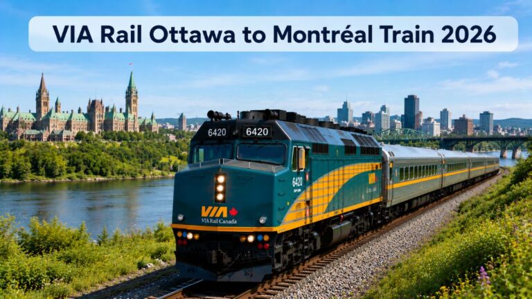 VIA Rail Ottawa to Montréal Train 2026