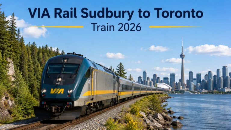 VIA Rail Sudbury to Toronto Train 2026