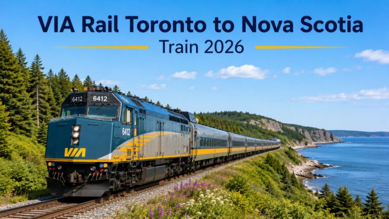 VIA Rail Toronto to Nova Scotia Train 2026