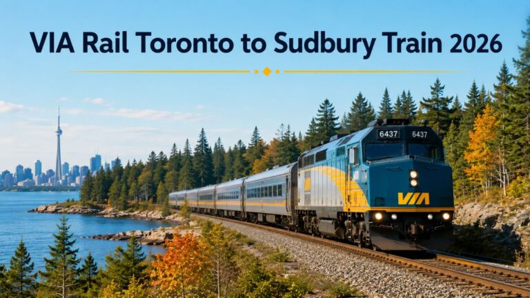 VIA Rail Toronto to Sudbury Train 2026