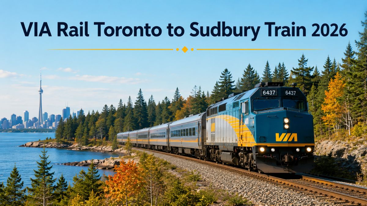 VIA Rail Toronto to Sudbury Train 2026