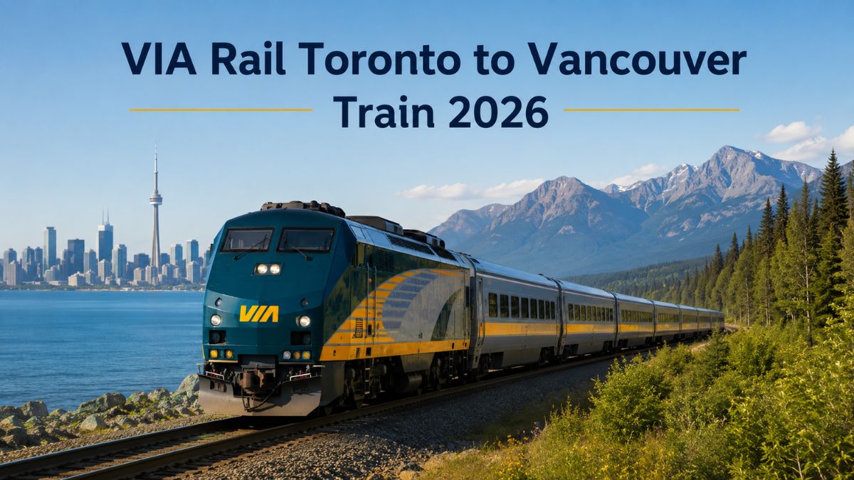 VIA Rail Toronto to Vancouver Train 2026