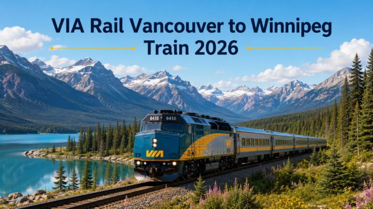 VIA Rail Vancouver to Winnipeg Train 2026