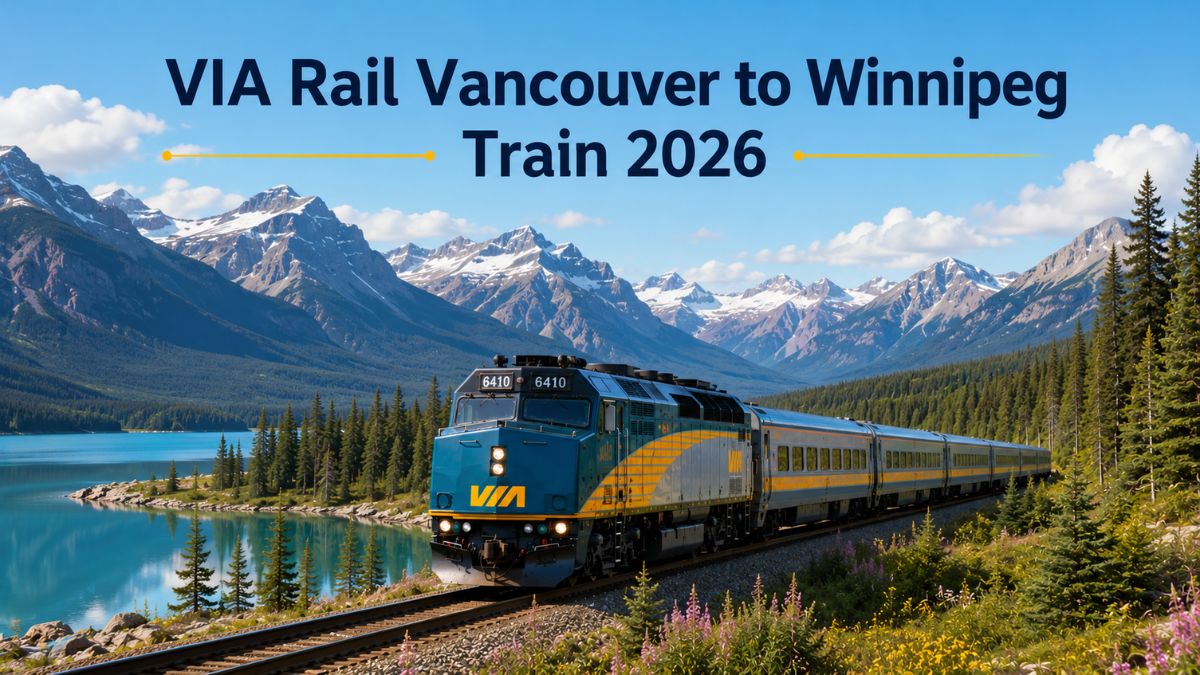 VIA Rail Vancouver to Winnipeg Train 2026
